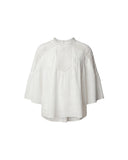 ISABEL MARANT ÉTOILE PARINA PINTUCK BLOUSE WHITE