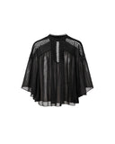 ISABEL MARANT ÉTOILE PARINA PINTUCK BLOUSE BLACK