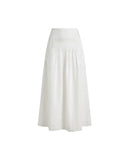 ISABEL MARANT ÉTOILE PYLKA PINTUCK SKIRT WHITE