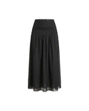 ISABEL MARANT ÉTOILE PYLKA PINTUCK SKIRT BLACK