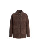 ARMA KAYLEE SUEDE SHIRT JACKET MUD BROWN