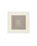 TOTEME CENTERED MONOGRAM SILK SCARF MACADAMIA