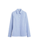 TOTEME STRIPED POPLIN SHIRT BLUE/WHITE