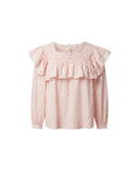 CHLOÉ BLOUSE RUCHES SOFT PINK