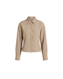VINCE BLOUSON-BACK SHIRT JACKET DRIED BLOSSOM