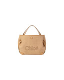 CHLOÉ SMALL CLOVER DOUBLE CARRY BAG BLEACHED BROWN