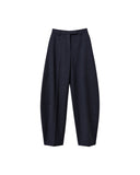 THE LATEST DINA WOOL BALLOON FIT BROEK TROUSER DARK BLUE