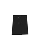 COURRÈGES DOUBLE BREASTED SKIRT BLACK