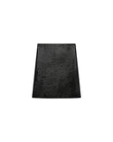 COURRÈGES VINYL KNEE-LENGTH SKIRT BLACK