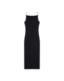 GIVENCHY SLICED MIDI DRESS BLACK