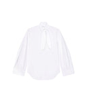 GIVENCHY COCOON SHIRT WITH BOW WHITE