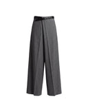 DARKPARK GAIA BELTED WIDE LEG TROUSER GREY