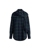 DARKPARK DETACHABLE SCARF SHIRT CHECKERED