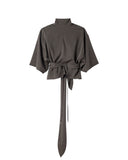 JACQUEMUS LA BLOUSE HAVANA GREY