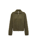 MONCLER APLACA BLEND CARDIGAN DARK GREEN