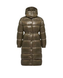 MONCLER CAVETTAZ HOODED LONG DOWN KHAKI