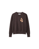 ISABEL MARANT ÉTOILE MARISANS LOGO KNIT CHOCOLATE BROWN