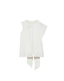 JW ANDERSON SCULPTURAL SEEVELESS TOP IVORY