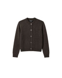 REPEAT CARDIGAN DARK BROWN