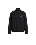 COURRÈGES ZIPPED FLEECE MOCKNECK PULL BLACK
