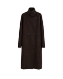 LISA YANG DOUBLE BUTTONED COAT DARK OAK
