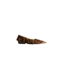 JW ANDERSON RUFFLE BALLERINA FLATS BROWN