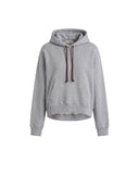 JW ANDERSON CURVED HEM HOODIE GREY