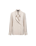 BARBARA BUI SILK BLOUSE CREAM