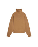 VANESSA BRUNO HONORAT ZIP-NECK KNIT FICELLE
