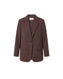 VANESSA BRUNO HILIA BLAZER CHOCOLAT BROWN