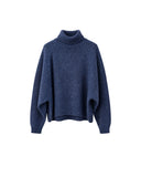 VANESSA BRUNO DOTTY TURTLENECK KNIT BLUE