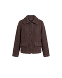 REPEAT KNIT CARDIGAN CHOCOLATE