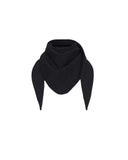 REPEAT FINE KNIT TRIANGLE SCARF BLACK