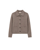 VANESSA BRUNO HUMPHREY BUTTONED CARDIGAN TAUPE