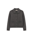 VANESSA BRUNO HUMPHREY BUTTONED CARDIGAN GREY