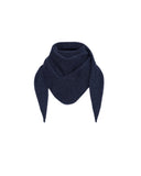 REPEAT FINE KNIT TRIANGLE SCARF NAVY