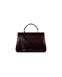 VICTORIA BECKHAM SLOANE FRAME BAG 28 DARK BURGUNDY