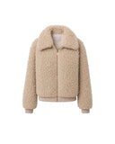 HEMISPHERE CURLY JACKET LIGHT BEIGE