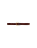 AMI PARIS PARIS BELT CROCODILE COW LEATHER 2,5CM CHOCOLATE BROWN