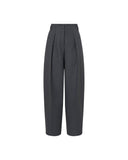 LA PISCINE BARREL LEG TROUSER GREY