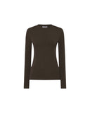 LA PISCINE FINE KNIT DARK BROWN