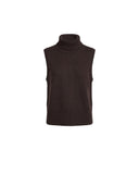 VERONICA BEARD MAZZY SLEEVELESS KNIT TOP ESPRESSO