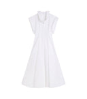 GIVENCHY SHIRTDRESS WITH DECONSTRUCT COLLAR WHITE