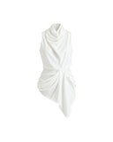 GIVENCHY DRAPED TOP OFF WHITE