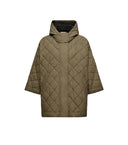 MONCLER QUILTED CAPE JACKET KHAKI