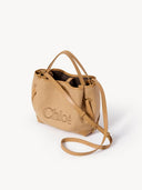 CHLOÉ SMALL CLOVER DOUBLE CARRY BAG BLEACHED BROWN