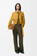 LOEWE WIDE LEG TROUSER KHAKI