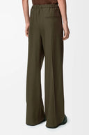 LOEWE WIDE LEG TROUSER KHAKI