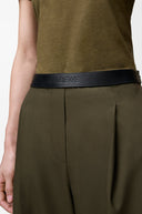 LOEWE WIDE LEG TROUSER KHAKI