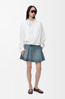 LOEWE ASYMMETRIC DRAPED SHIRT WHITE
